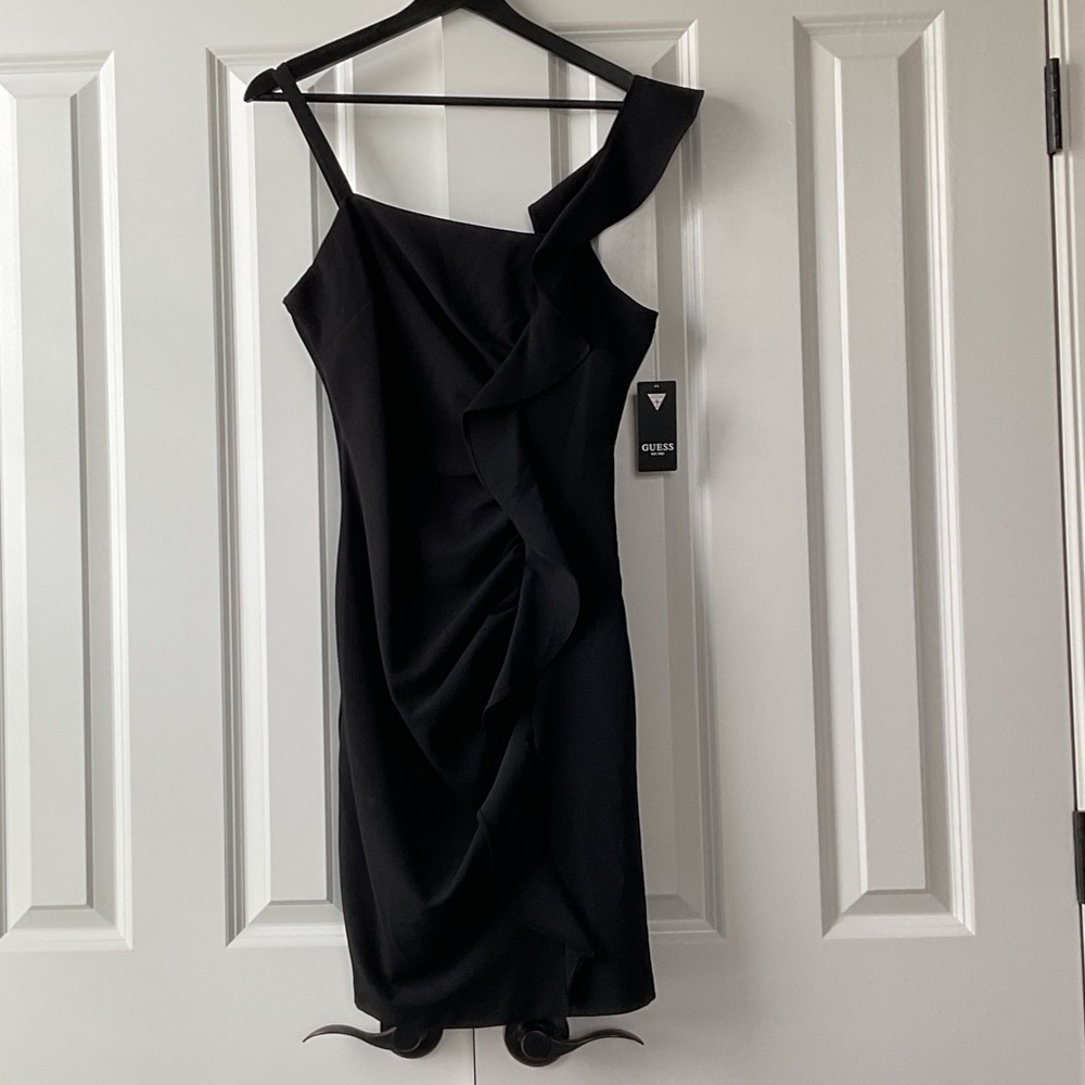 NWT GUESS Body Con Black Dress
